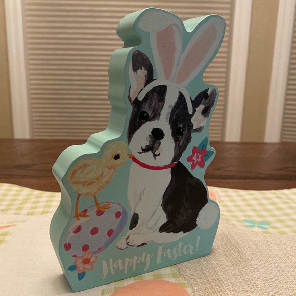 Easter Bunny French Bulldog & Chick Decor Sign, Easter Frenchie Decor Sign - Picture 10 of 16